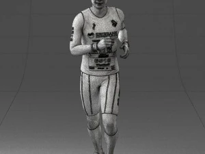 000124 Running man in tracksuit 0424 3dp 3D Print Model