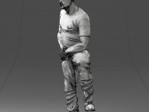 man in black t-shirt 1201 3d print ready 3D-Druckmodell