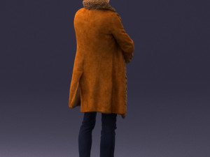 man with dog 0106 Model 3D