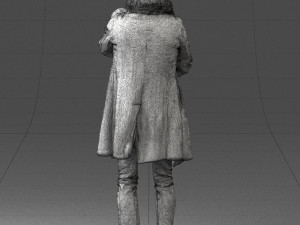 man with dog 0106 Model 3D