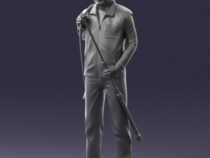 man with hunting rifle 0206 3D मॉडल