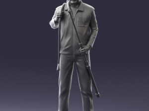man with hunting rifle 0206 3D मॉडल