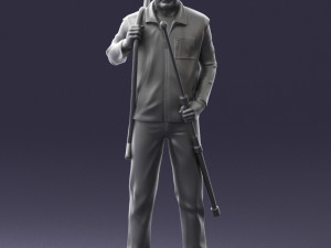 man with hunting rifle 0206 3D मॉडल