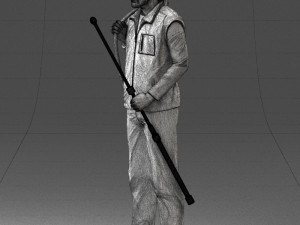 man with hunting rifle 0206 3D मॉडल