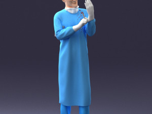 man in doctors clothes 0222 Modelo 3D