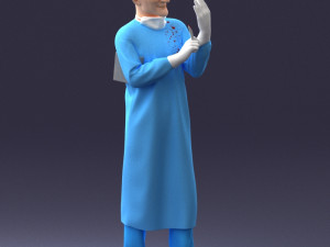 man in doctors clothes 0222 Modelo 3D