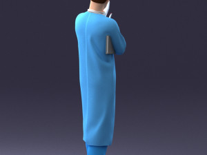 man in doctors clothes 0222 Modelo 3D