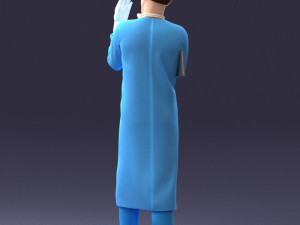 man in doctors clothes 0222 Modelo 3D