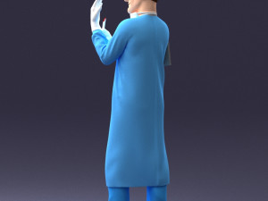 man in doctors clothes 0222 Modelo 3D