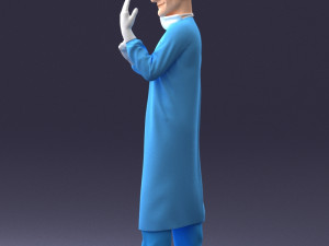 man in doctors clothes 0222 Modelo 3D