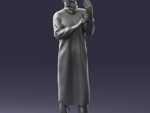 000339 Male Surgeon in Medical Uniform 0222 3D Model