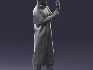 000339 Male Surgeon in Medical Uniform 0222 3D Model