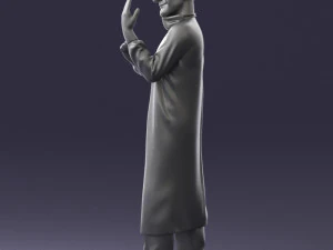 000339 Male Surgeon in Medical Uniform 0222 3D Model