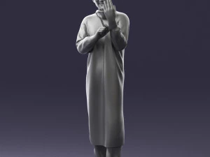 000339 Male Surgeon in Medical Uniform 0222 3D Model