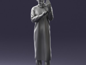 man in doctors clothes 0222 Modelo 3D