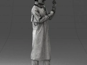 000339 Male Surgeon in Medical Uniform 0222 3D Model