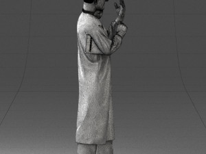 man in doctors clothes 0222 Modelo 3D