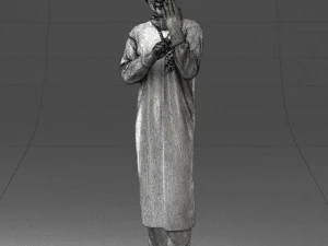 000339 Male Surgeon in Medical Uniform 0222 3D Model