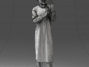 000339 Male Surgeon in Medical Uniform 0222 3D Model