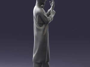 000339 Male Surgeon in Medical Uniform 0222 3dp 3D Print Model