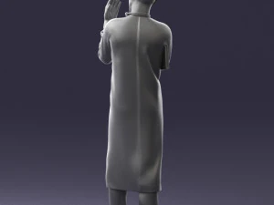 000339 Male Surgeon in Medical Uniform 0222 3dp 3D Print Model