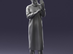 man in doctors clothes 0222 3d print ready 3D प्रिंट मॉडल