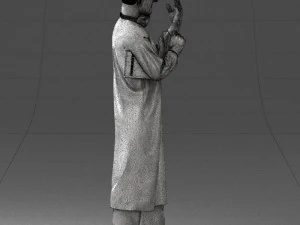 000339 Male Surgeon in Medical Uniform 0222 3dp 3D Print Model