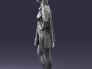 girl in white jacket 0427 Model 3D
