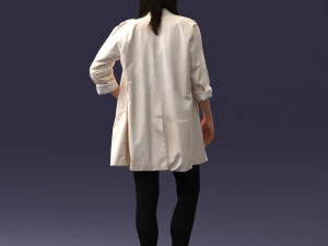 000341 Woman in Light Coat 3D Scan 0427 3dp 3D Print Model
