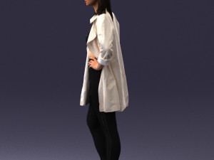 girl in white jacket 0427 3d print ready 3D प्रिंट मॉडल