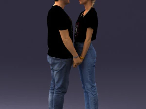 000340 Couple Holding Hands 0316 3dp 3D Print Model