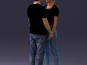 000340 Couple Holding Hands 0316 3dp 3D Print Model
