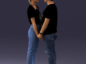 000340 Couple Holding Hands 0316 3dp 3D Print Model