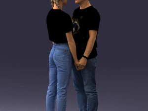 000340 Couple Holding Hands 0316 3dp 3D Print Model