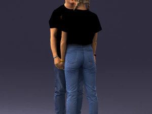 000340 Couple Holding Hands 0316 3dp 3D Print Model