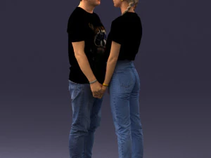 000340 Couple Holding Hands 0316 3dp 3D Print Model