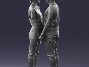 000340 Couple Holding Hands 0316 3dp 3D Print Model