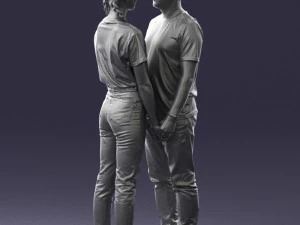 000340 Couple Holding Hands 0316 3dp 3D Print Model