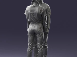 000340 Couple Holding Hands 0316 3dp 3D Print Model