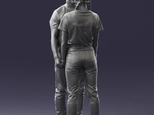 000340 Couple Holding Hands 0316 3dp 3D Print Model
