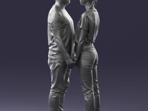 000340 Couple Holding Hands 0316 3dp 3D Print Model