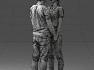 000340 Couple Holding Hands 0316 3dp 3D Print Model