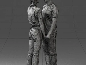 000340 Couple Holding Hands 0316 3dp 3D Print Model