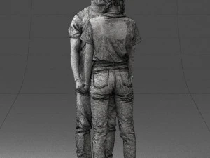 000340 Couple Holding Hands 0316 3dp 3D Print Model