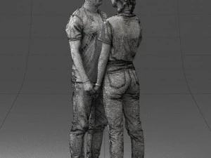 000340 Couple Holding Hands 0316 3dp 3D Print Model
