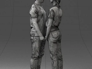 000340 Couple Holding Hands 0316 3dp 3D Print Model