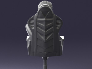 000141 Woman Sitting on Gaming Chair 0626 3D Model