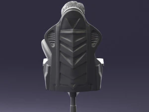 000141 Woman Sitting on Gaming Chair 0626 3D Model