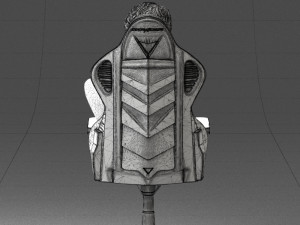 000141 Woman Sitting on Gaming Chair 0626 3D Model