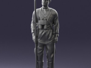 000104 Soviet Soldier Historical Character 0116 3dp 3Dプリントモデル